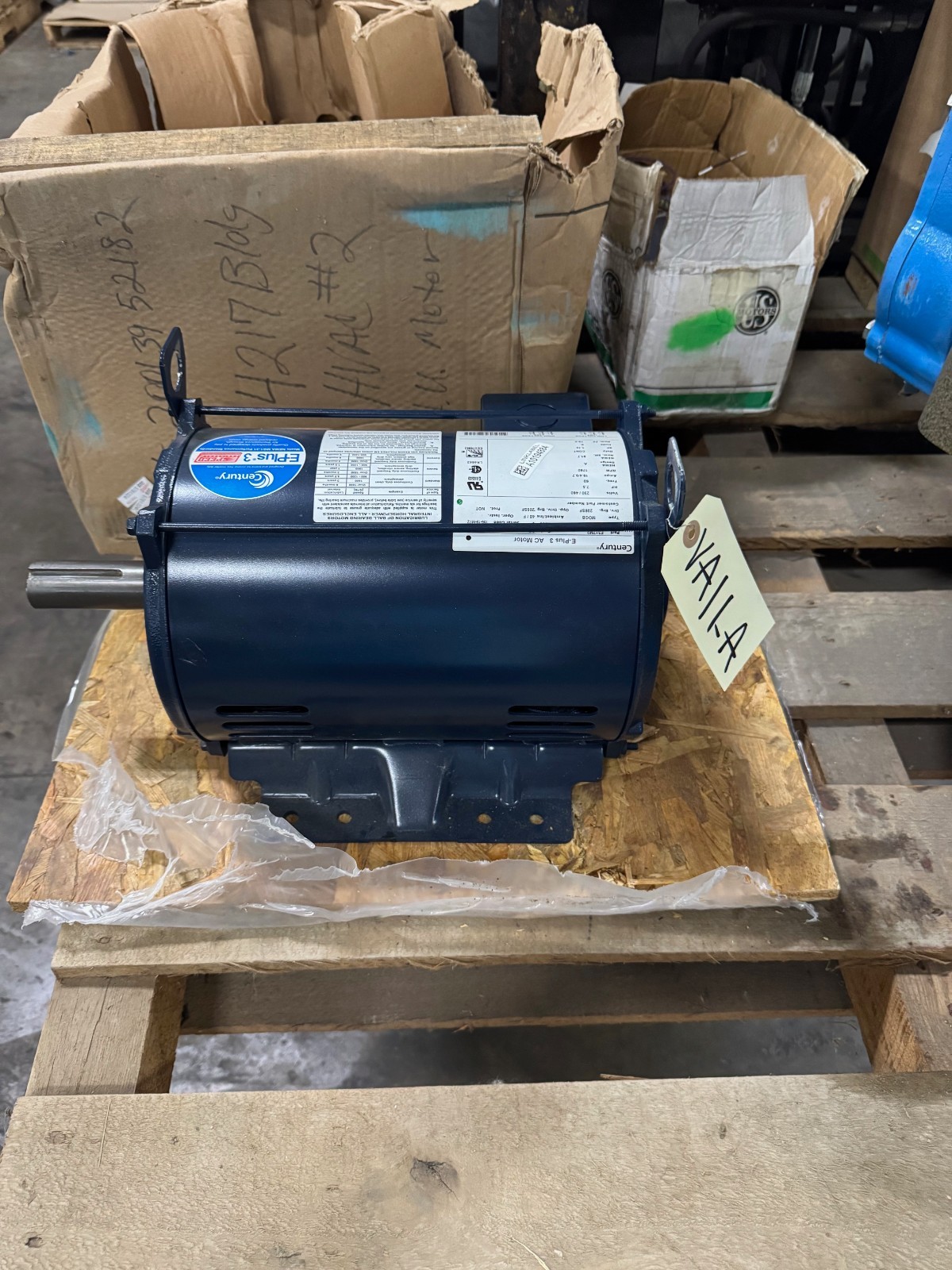 AO SMITH CENTRY E PLUS 3 Motor 7.5 HP MODEL E317M2 VA11A1 VA11C 760 RPM 230/460