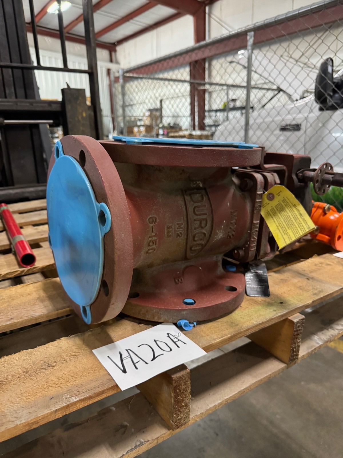 6" 150 3 WAY PLUG VALVE DURCO MODEL 6-MG4-11DD1DT1M33A DI BODY 316 TRIM VA20A