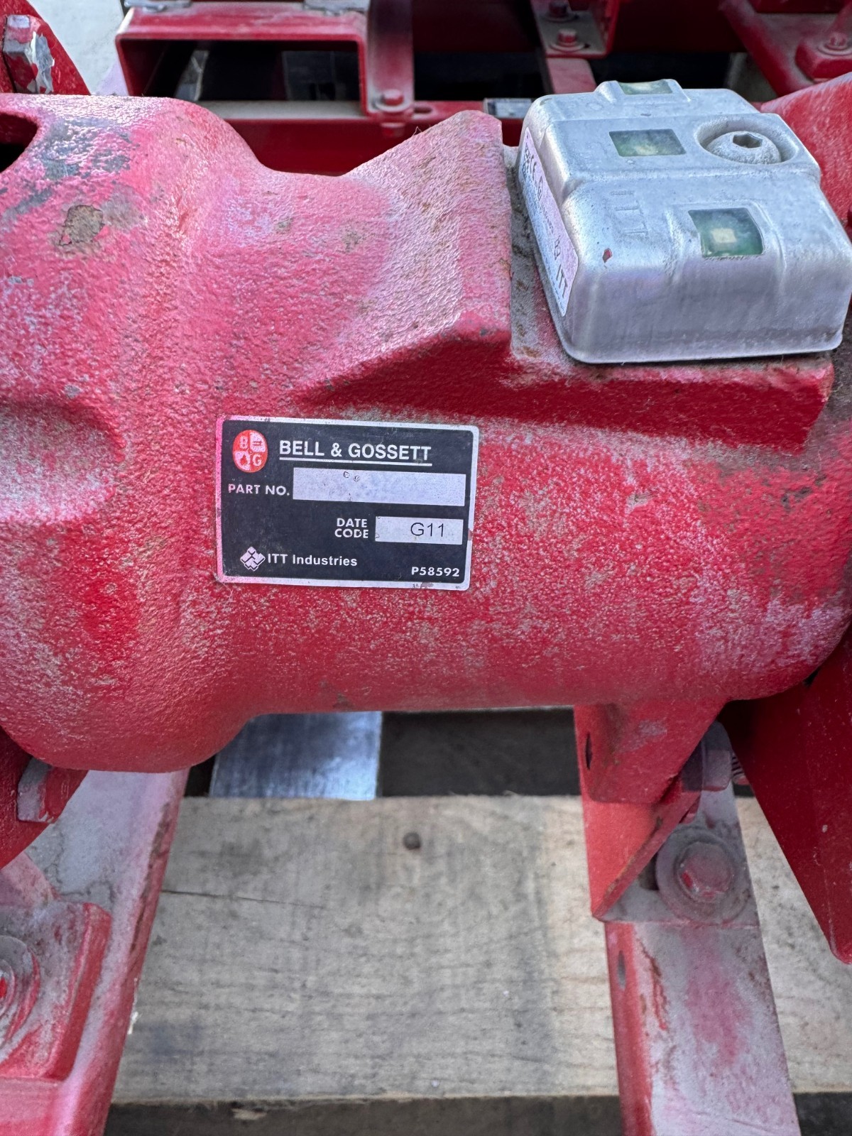 BELL & GOSSETT PUMP 21/2" X 3" X 6.625" IMPELLAR ZN6 8 1510 3 HP 203 GPM@85' 175