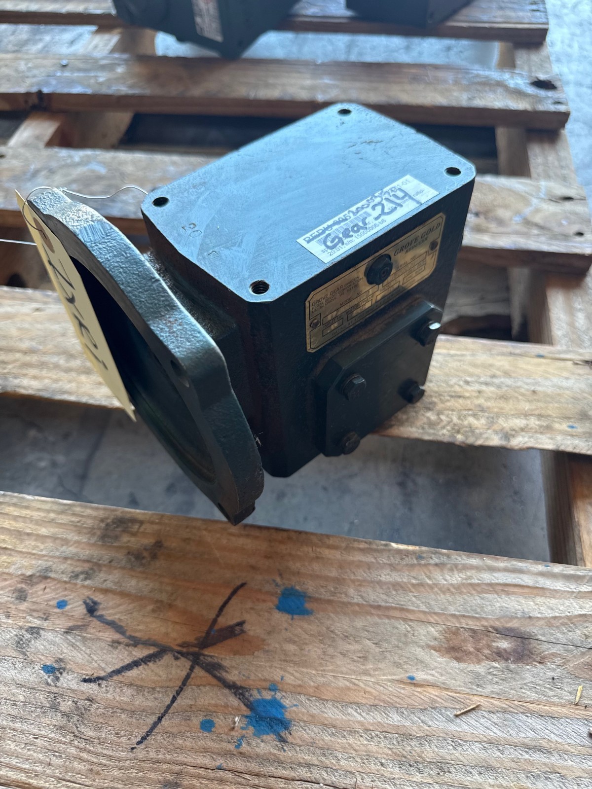 GROVE GOLD GROVE GEAR REDUCER 1XRI MOD SP5M05-2 .64HP 1750 RPM IN 20 TO 1 RATIO