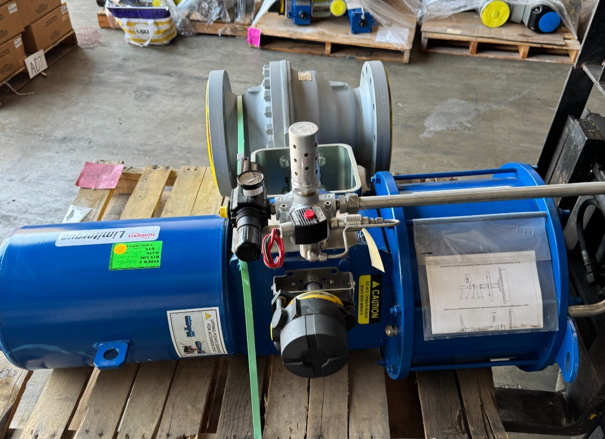 ARGUS 8" 300 RF FP BALL VALVE FK76M V1 W LIMITORQUE ACTUATOR  LPS-15A-385B-F03-3