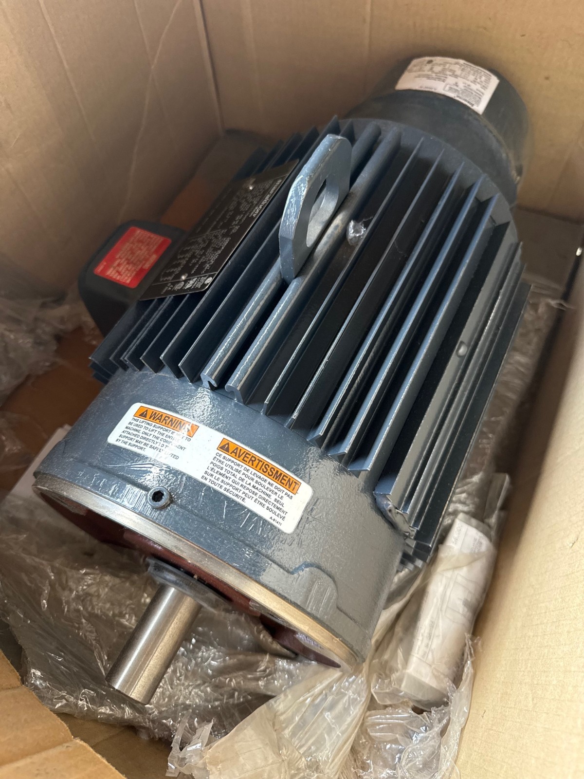 MARATHON Motor 5 HP MODEL VVK184TTTL7041DTL 2XMD 1755 RPM 230/460 V 12.4/6.2  AM