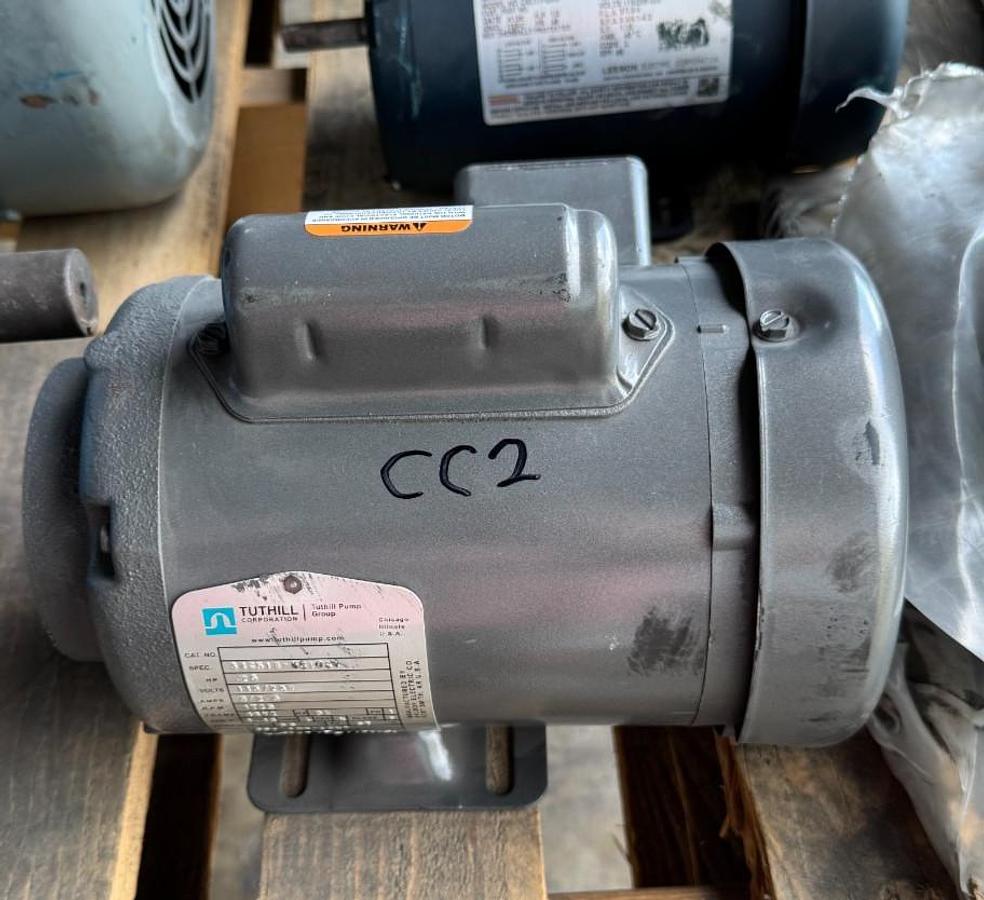 BALDOR TUTHILL MOTOR CC2 1/4 HP MODEL 34C510-690O01 1725 RPM 115/230 V 5/2.5 AM