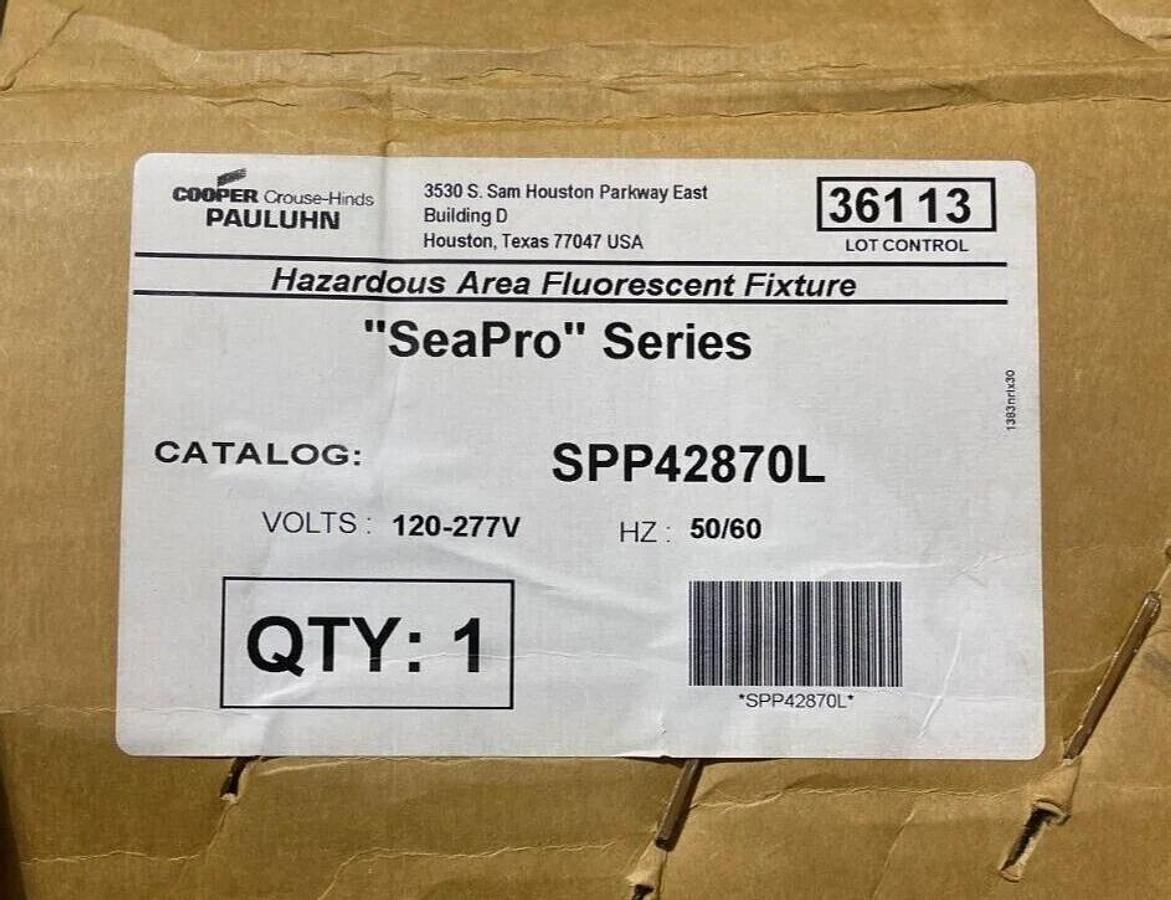 Pauluhn SEA PRO SSP42870L Explosion Proof Vapor Tite Fluorescent Fixture