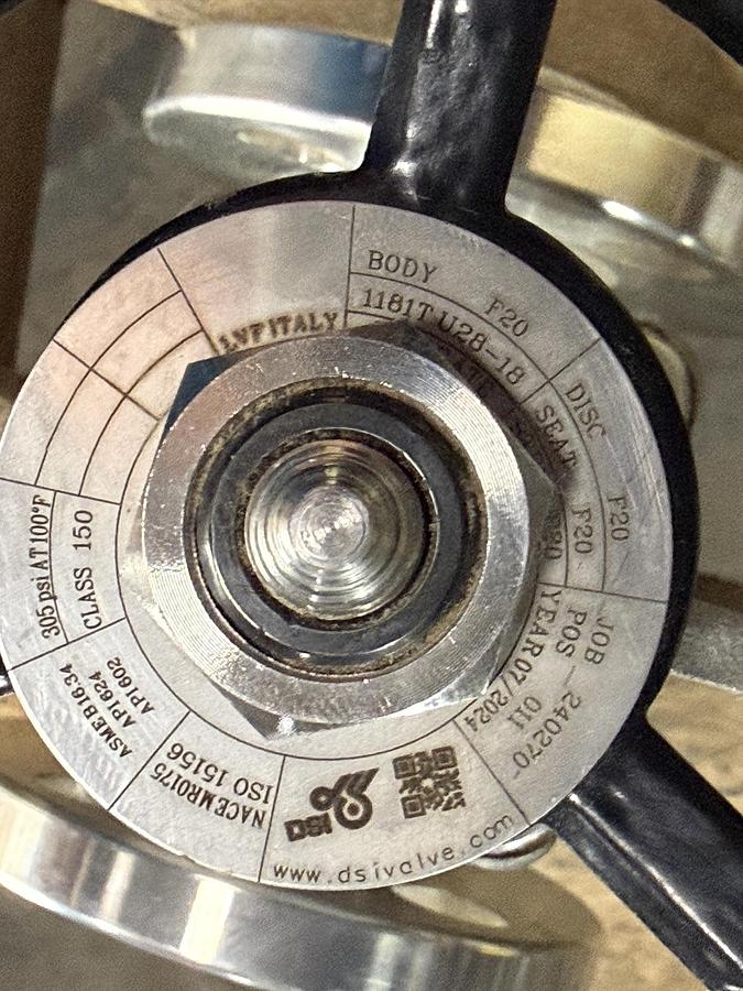 DSI 3/4" 150 RF FS GATE VALVE A-20 BODY A-20 TRIM