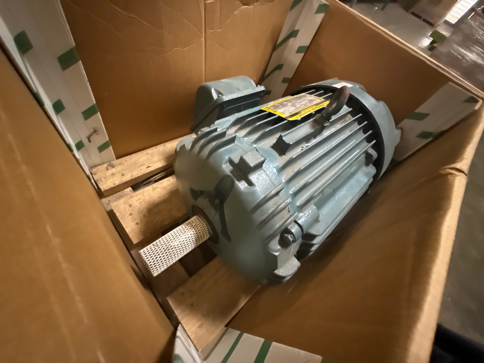 Used BALDOR SUPER E SEVERE DUTY 841XL MOTOR 20 HP MODEL ECP84102T-4 2YBC 1100-1800 RP