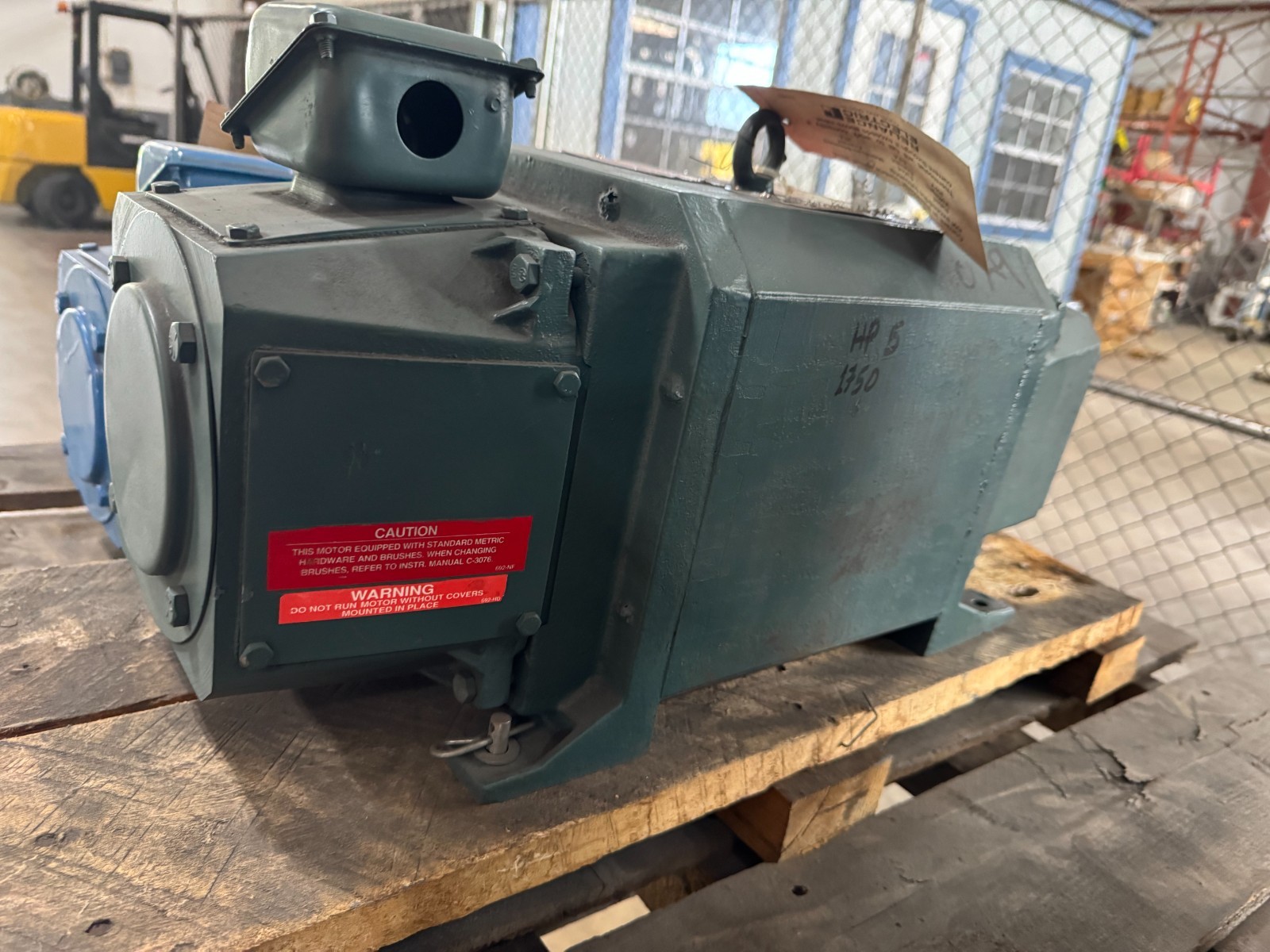 RELIANCE RPM III DC MOTOR ZA1 5 HP MODEL T56H1021R-PS 1725 RPM 180 V DC 23 AMP