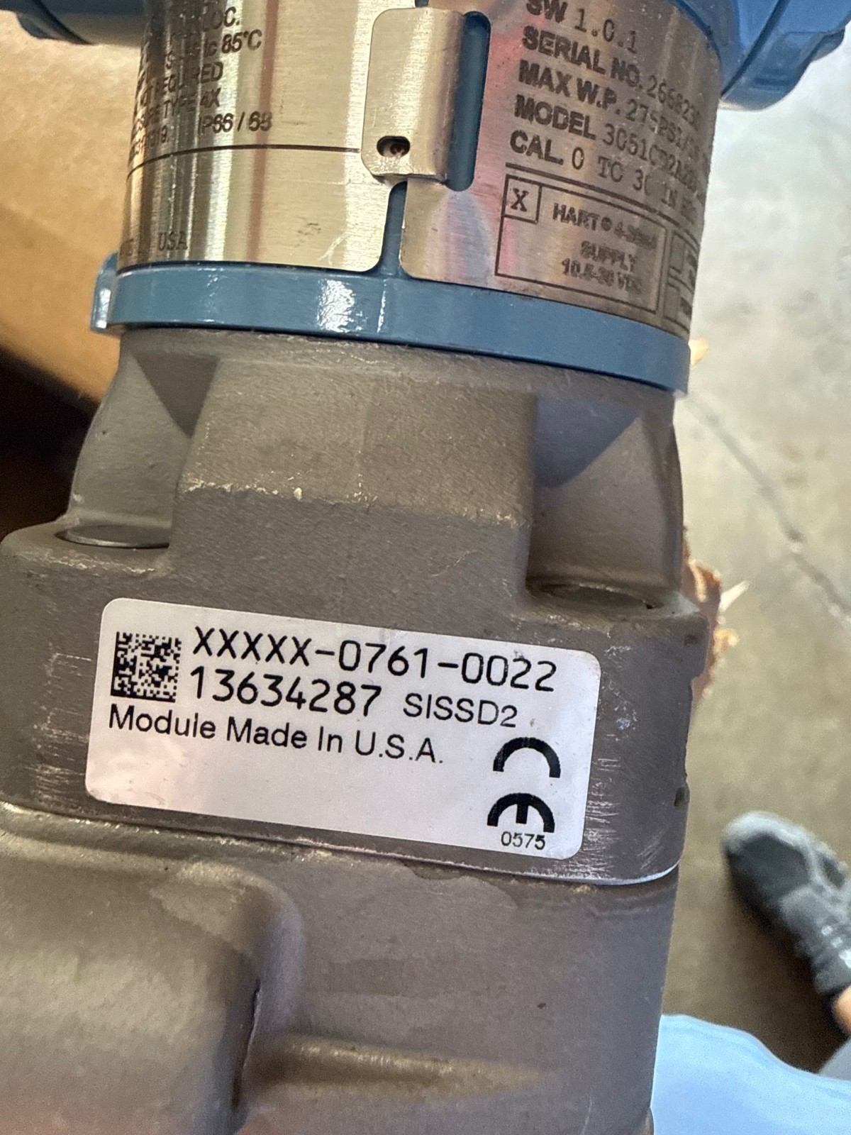 ROSEMOUNT TRANSMITTER 3051CD2A22A1AK5B4S2 1XZF 0-30" IN H2O