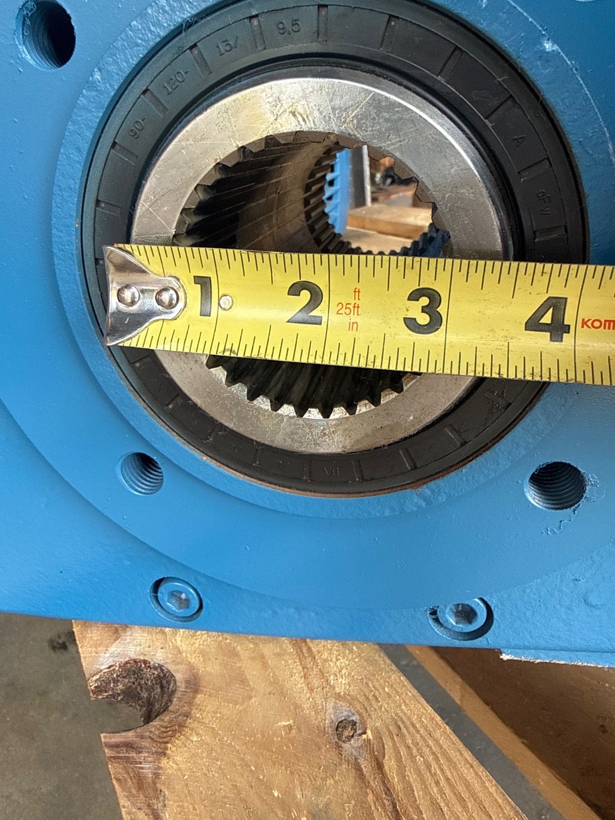DEMAG CRANE GEAR MOTOR 2XL MOD KBA  50432447 FRAME 125B4A 1760 RPM 8 HP 230/460V