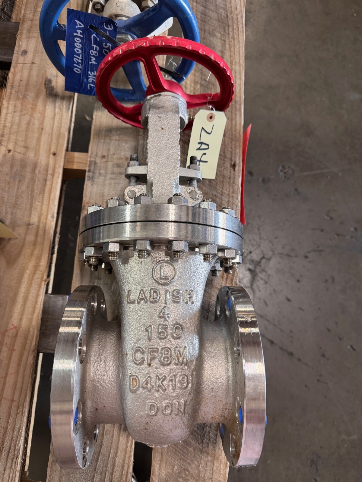 LADISH 4" 150 RF GATE VALVE 316 SS ZA4