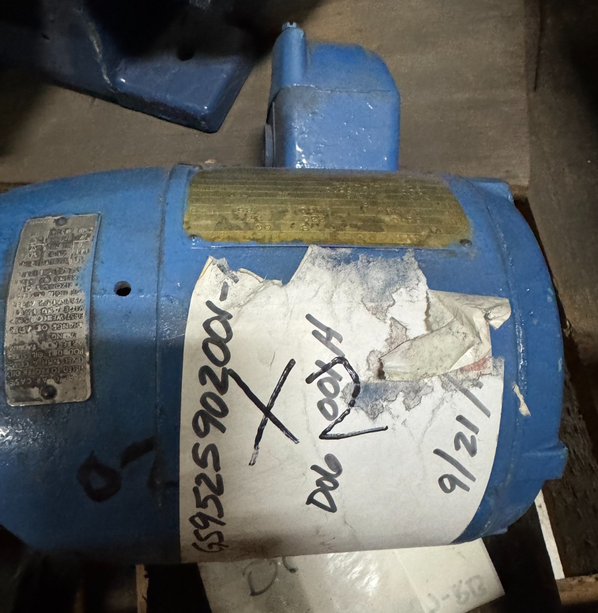 US ELECTRIC GEAR MOTOR X2 1/3 HP MODEL UFN-GW 1700 RPM 220/460 V 3 PH FR 56-6