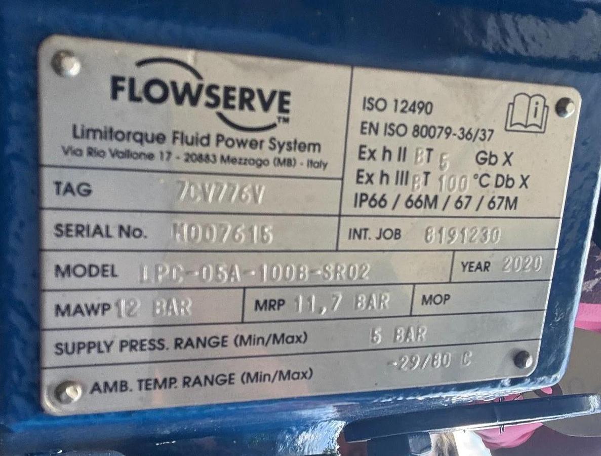 ARGUS 3/4" 300 RF FP BALL VALVE V19 MODEL FK79 CS BODY SS TRIM W ACTUATOR
