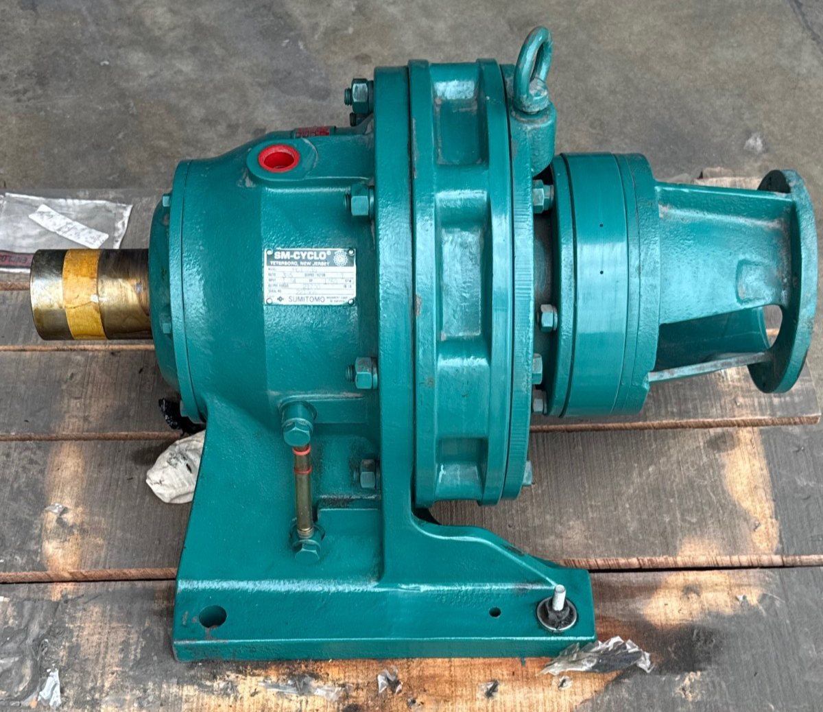 SUMITOMO SM-CYCLO GEAR REDUCER 2XQ MOD HC18735 RATIO 385 TO 1 OUTPUT TORQUE