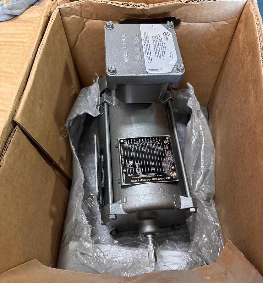 BALDOR EXPLOSION PROOF MOTOR 1/4 HP MODEL L4003A ZM1 ZM2 ZF4A CJ5 1725 RPM