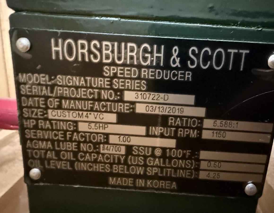 Refurbished HORSBURGH & SCOTT GEAR REDUCER 2YZ2 MODEL SIGNATURE SERIES 310722-D