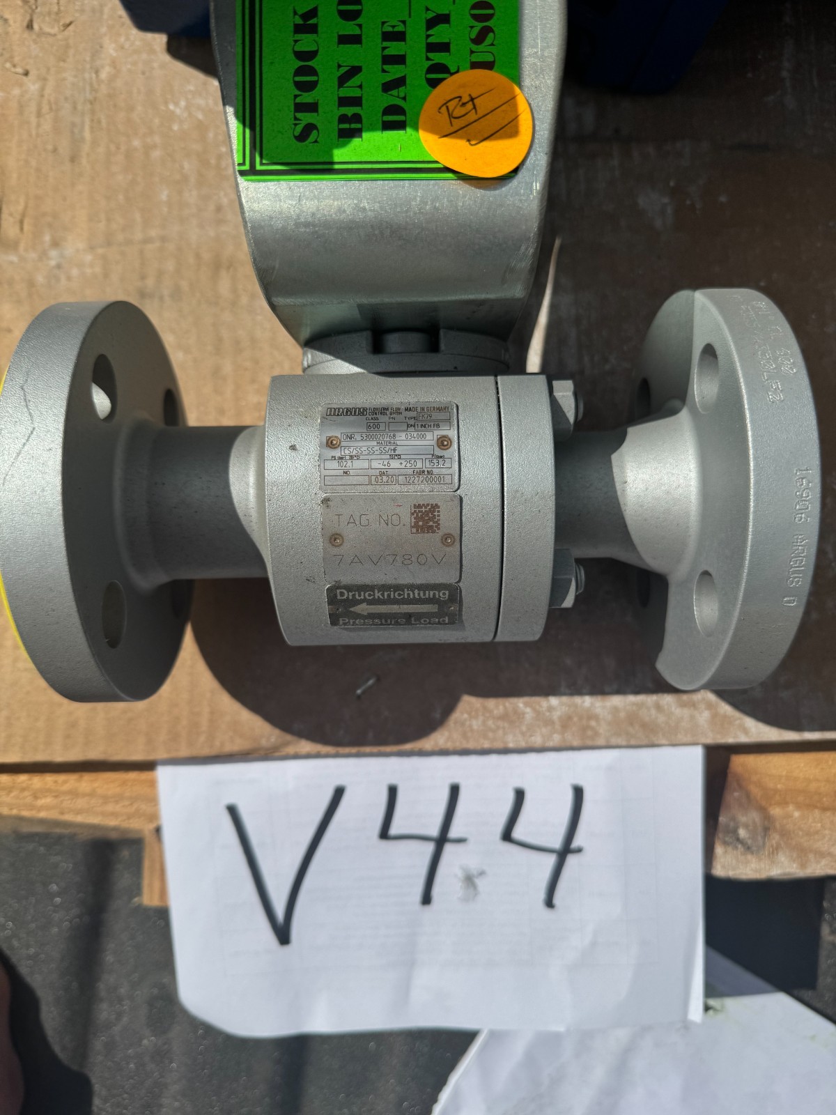 ARGUS 1" 600 RF FP BALL VALVE METAL TO METAL SEATS V44 MOD FK79 CS BODY SS TRIM