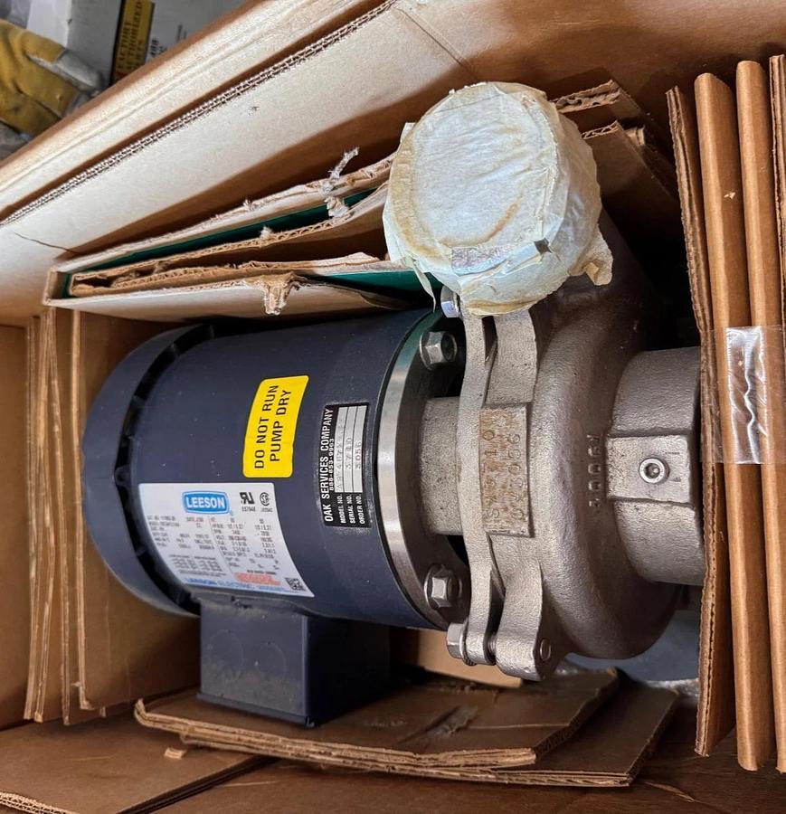 OAK SERVICES PUMP 11/2" X 2 AR 487X4.25 ZM4 1/2 HP 3450 RPM 208/230-460 3 PH