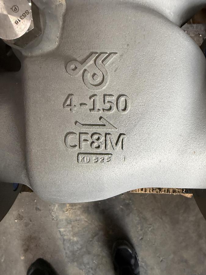 Refurbished DSI 4" 150 RF SWING CHECK VALVE 316 BODY 2ZDF FIG# 137-16-16HFS