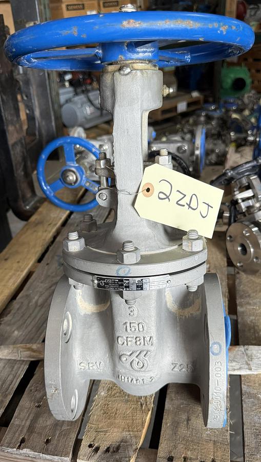 Refurbished DSI 3" 150 RF GATE VALVE 316 BODY 2ZDH FIG# 37-15-16HFS-Z215