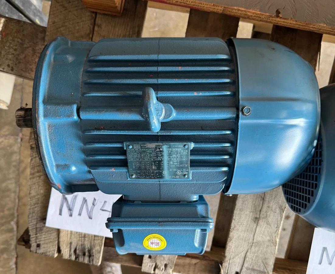 WEG MOTOR NN4 5 HP MODEL 00518ET3E184TC-W22 1755 RPM 230/460 V 12.94/6.45 AMP