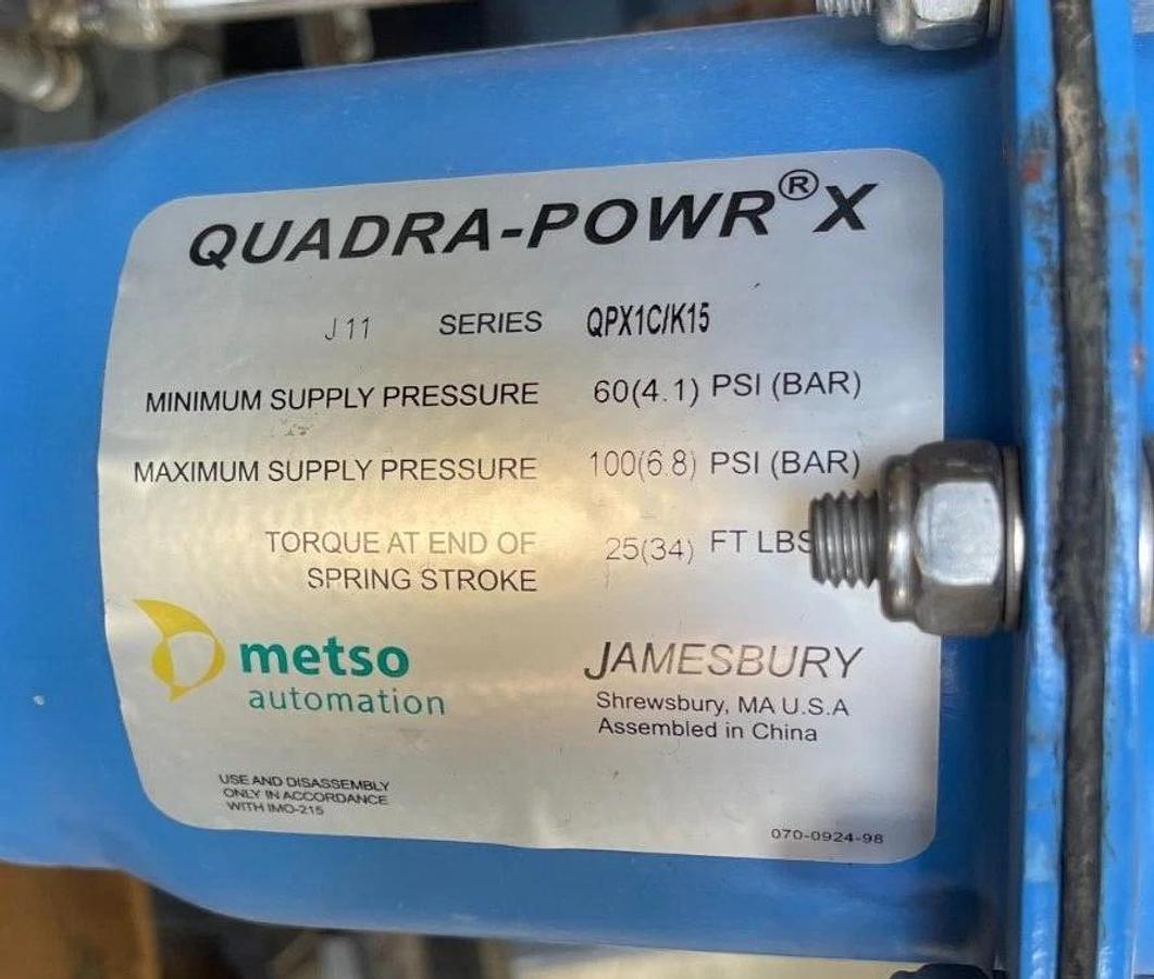 2" 150 RF CONTROL BALL VALVE 317 SS NELES RECA022UUST W/ METSO QUADRA POWR