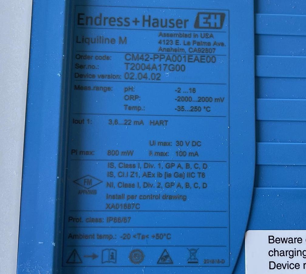 TRANSMITTER LIQUILINE M CM42-PPA001EAE00 Brand New in Box !