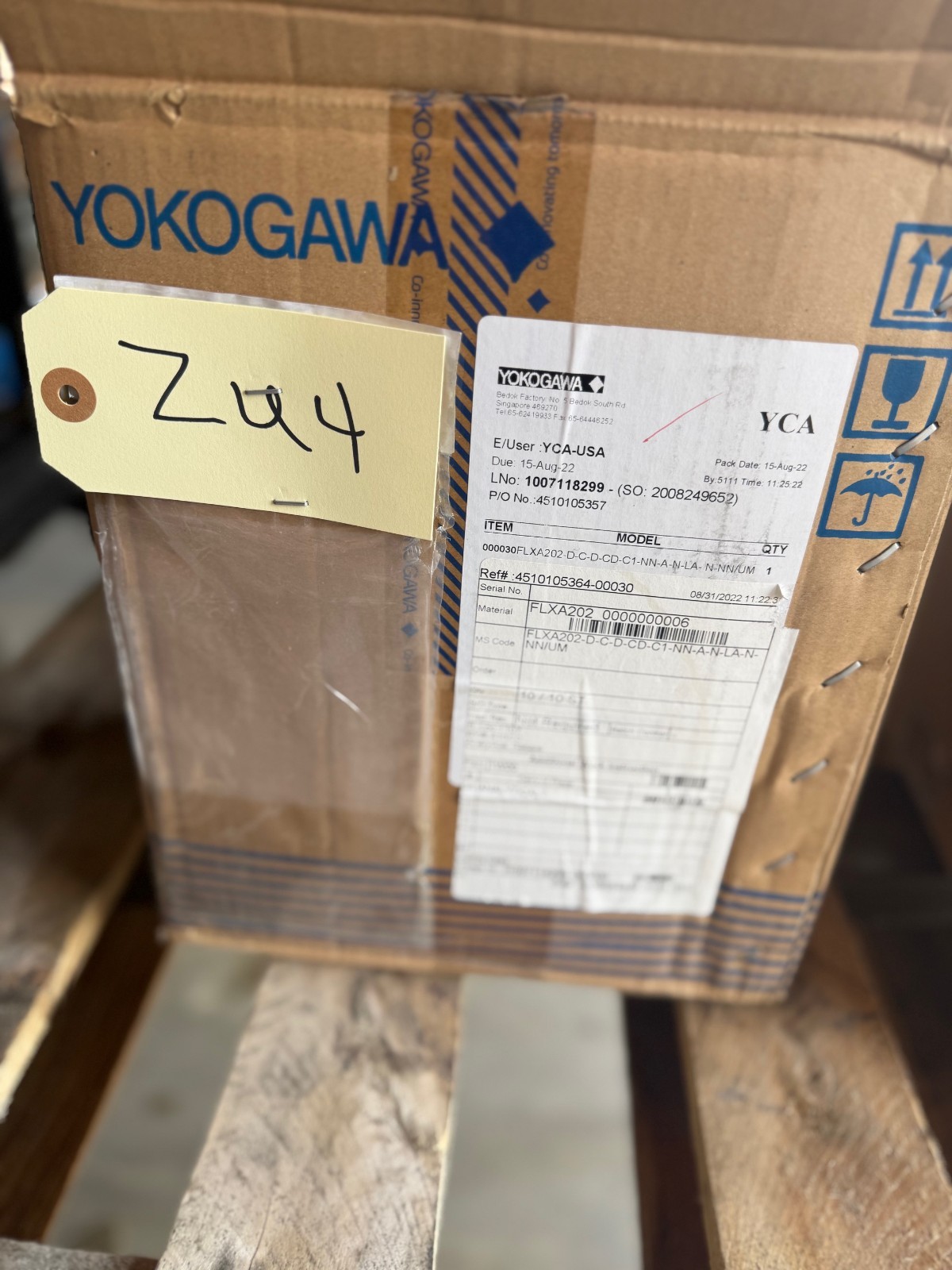 YOKOGAWA FLEXA 2-WIRE LIQUID ANALYZER ZU3 ZU4 MOD FLXA202 24 VDC TYPE 4X
