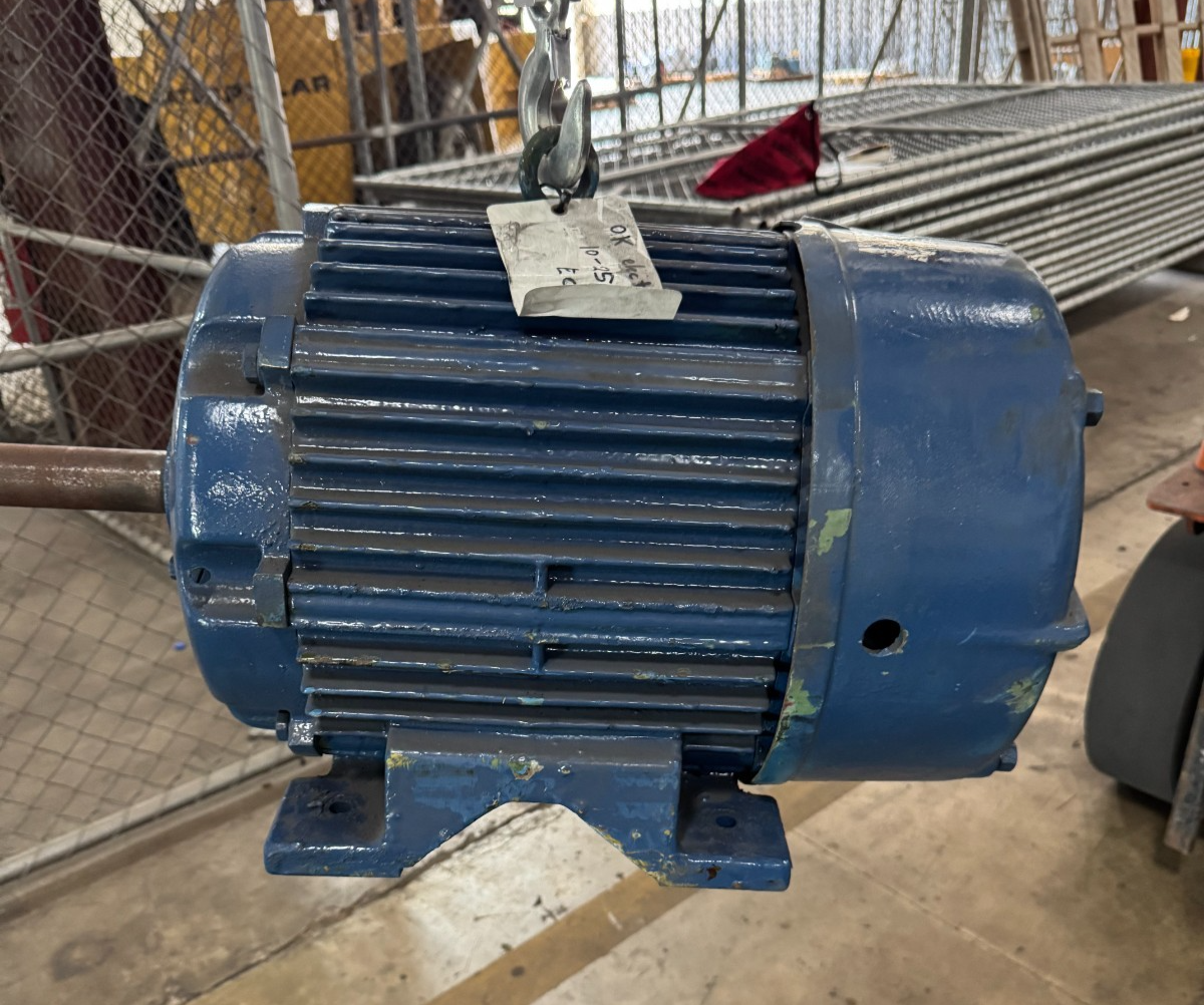 LOUIS ALLIS MOTOR X 15 HP MODEL CJXC 1770 RPM 208-220/440 V 3 PH 42/20AMP F 284U