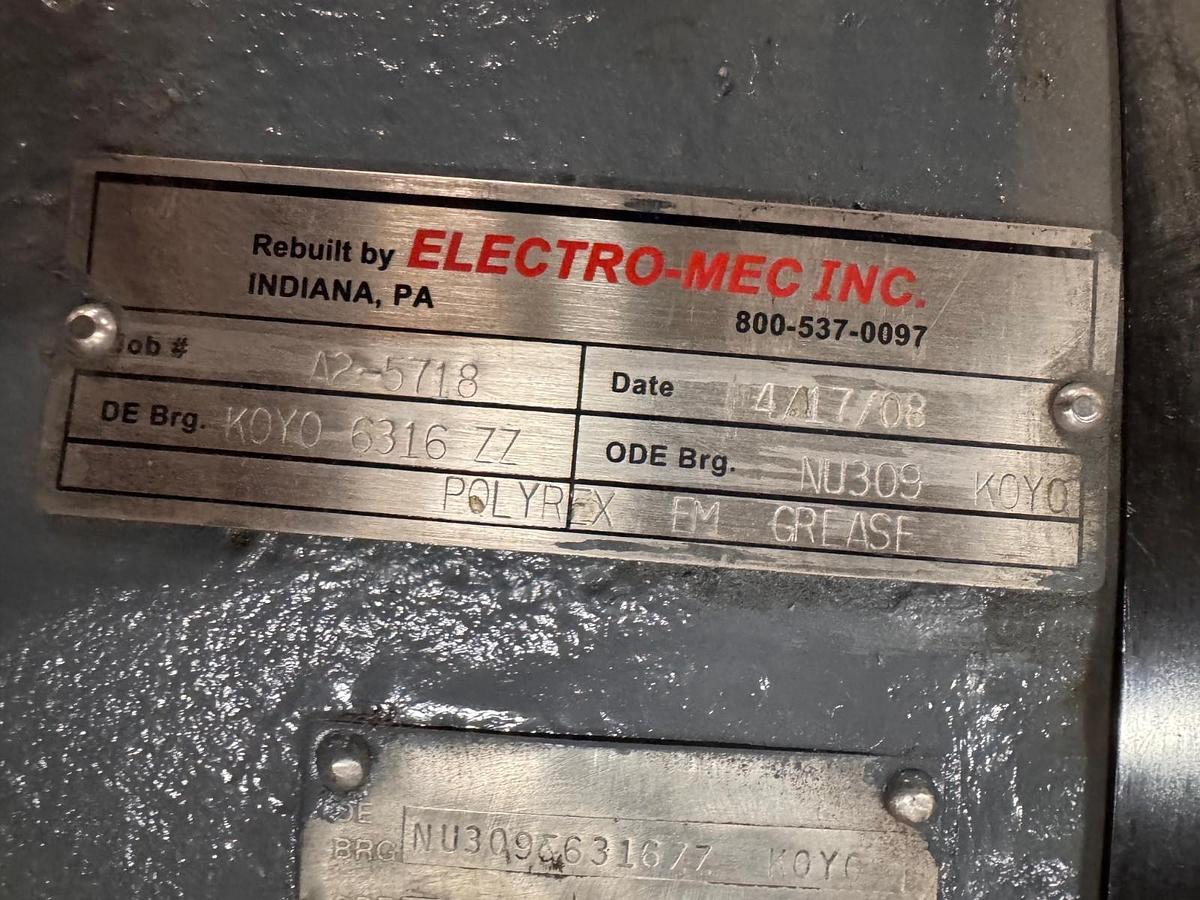 Refurbished EATON 350 HP DC MOTOR MODEL M0-130019-0217 2XJ 45 VDC