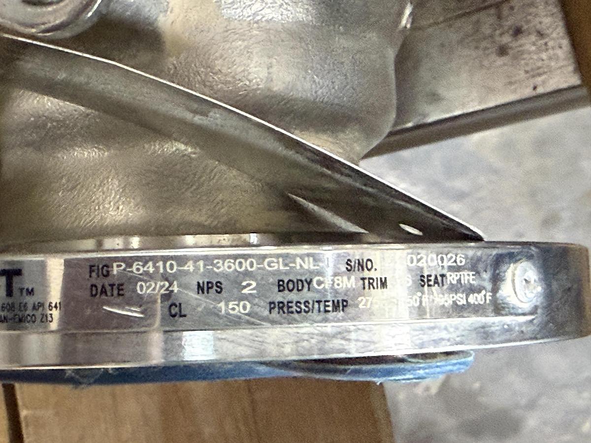 PBV 2" 150 RF BALL VALVE FP FIG # P-6410-41-3600-GL-NL-1 316 BODY