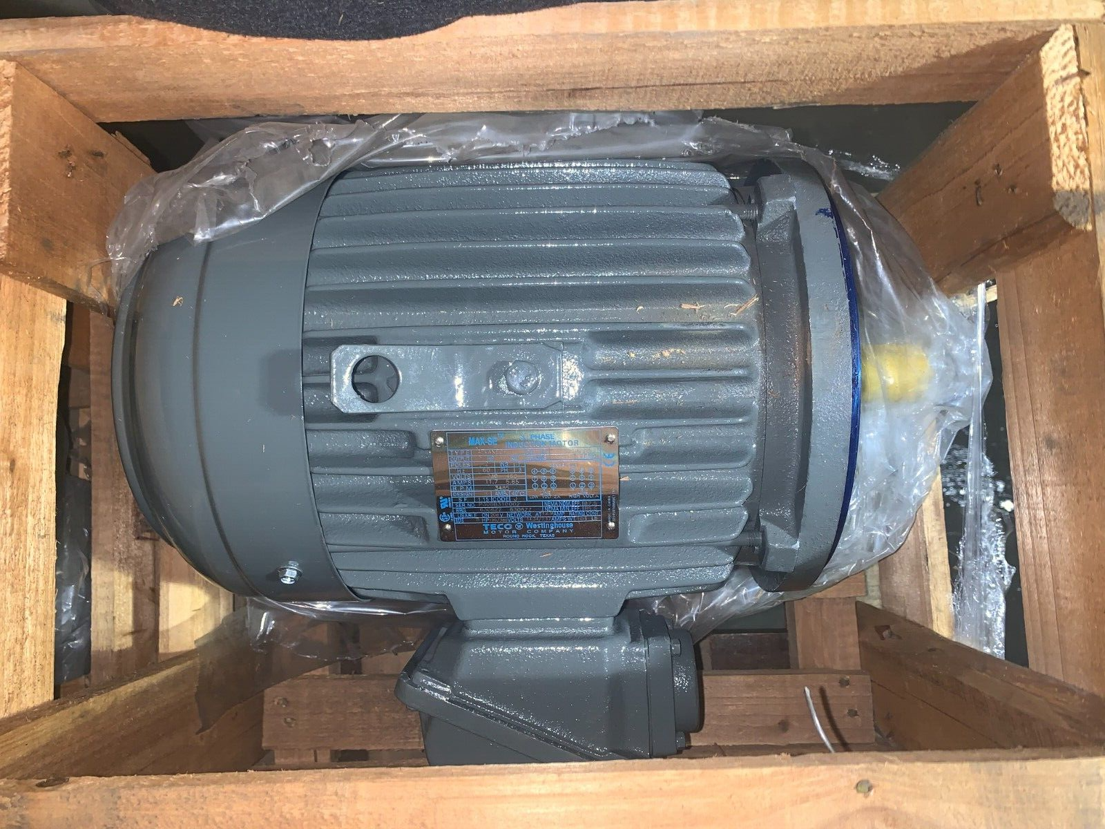 Motor 5 HP Electric TECO WESTINGHOUSE Max SE MODEL NV0052C RPM 3485 230/460 V