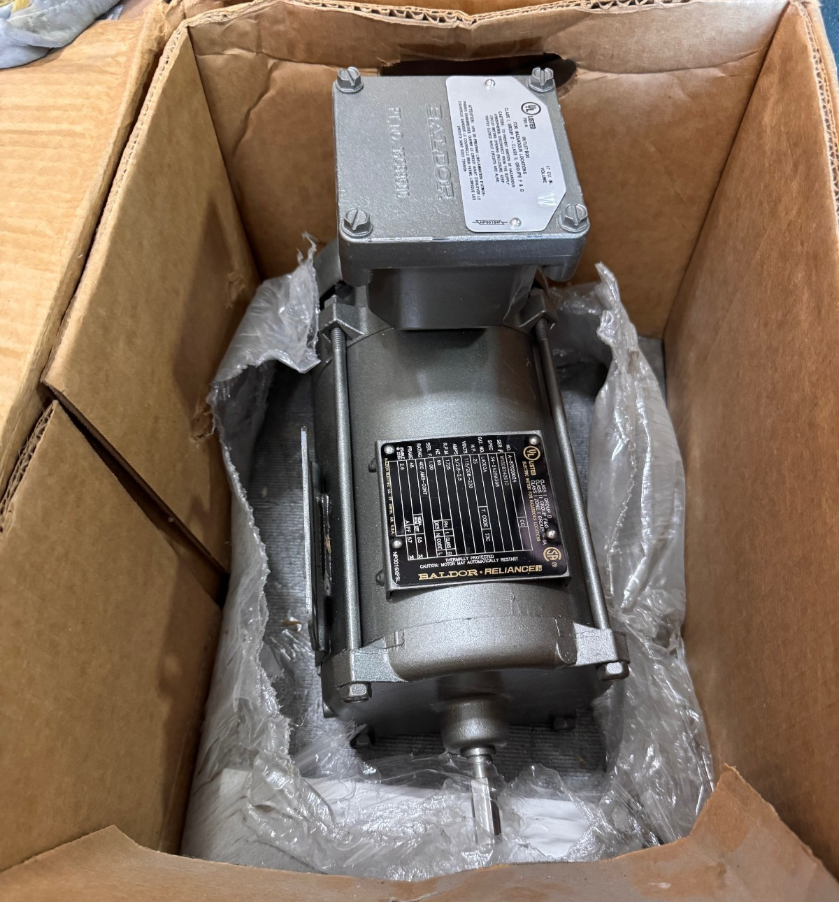 BALDOR EXPLOSION PROOF MOTOR 1/4 HP MODEL L4003A ZM1 ZM2 ZF4A CJ5 1725 RPM