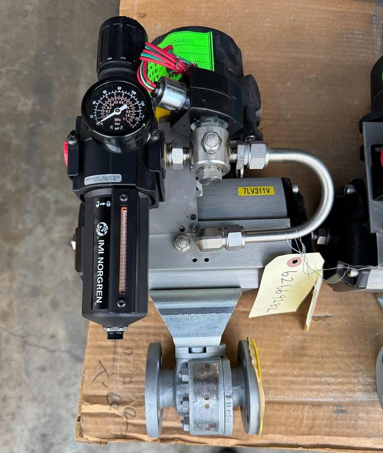 ARGUS 3/4" 150 RF FP BALL VALVE V20 MODEL FK79 CS BODY SS TRIM W ACTUATOR