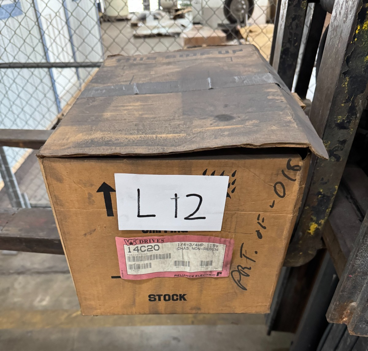Reliance Motor Drive model 14C200 L12 1/4-3/4 HP 115 V Chas Non Regen