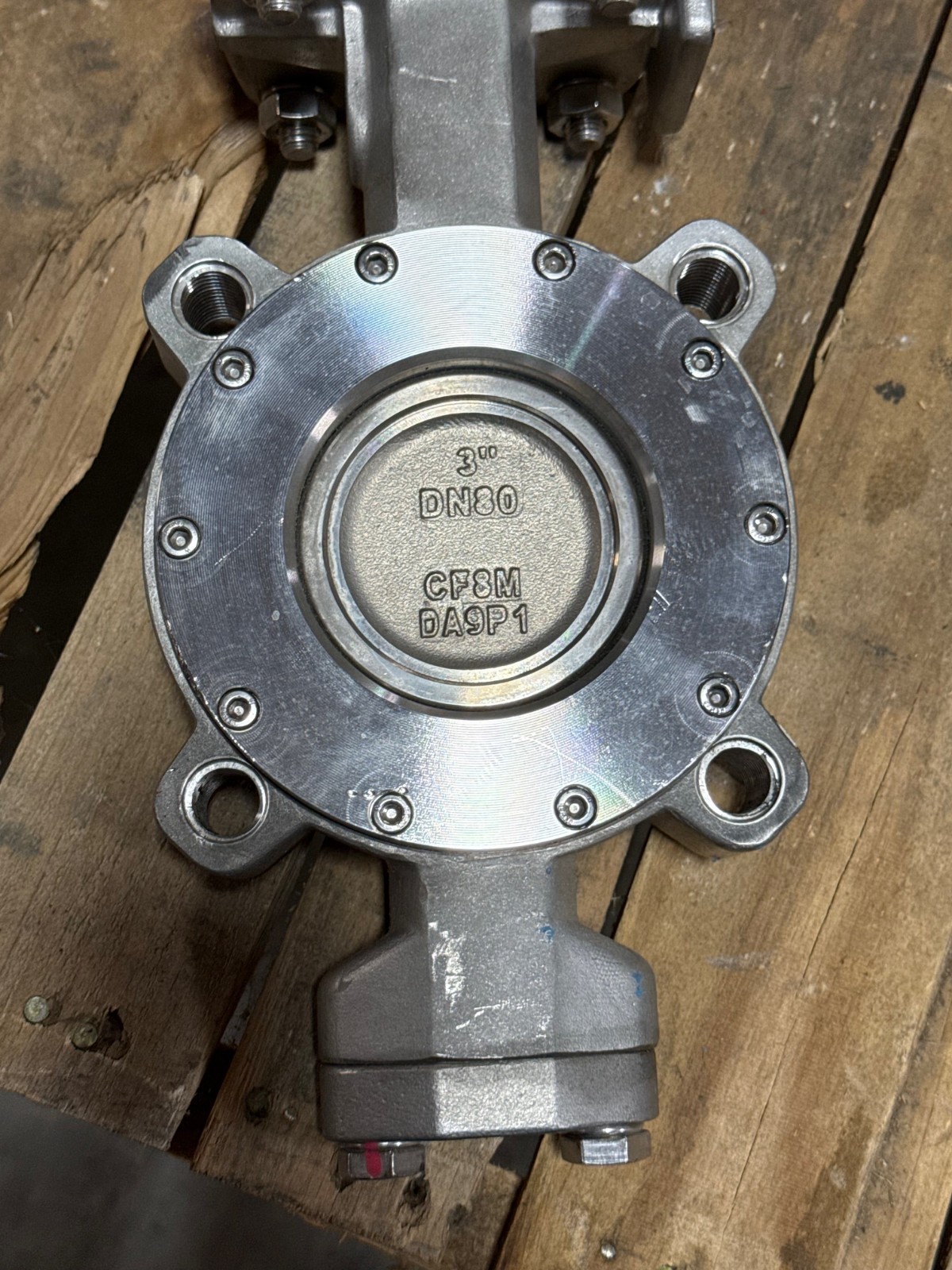Used WARREN 3" 150 DOUBLE OFFSET LUG HI PERFORMANCE BUTTERFLY VALVE  MODEL 9158-2