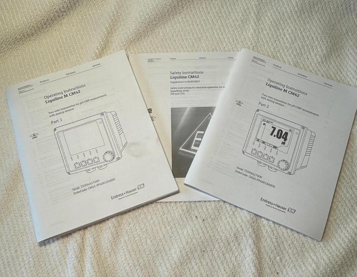 ENDRESS+HAUSER TRANSMITTER ZZ8 CM42-PPA001EAE00