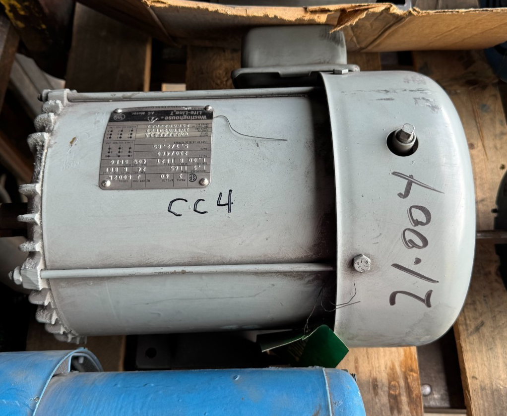 WESTINGHOUSE MOTOR LIFE LINE T CC4 1.5 HP 1165 RPM 230/460 V  5.7/2.85 AMP