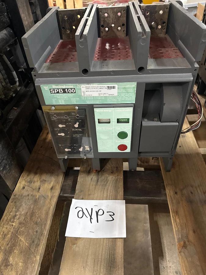 Refurbished WESTINGHOUSE MODEL SPB100- 21SPB2000 COMPACT FRAME 2000 AMP POW-RI-BREAKER 3-POL