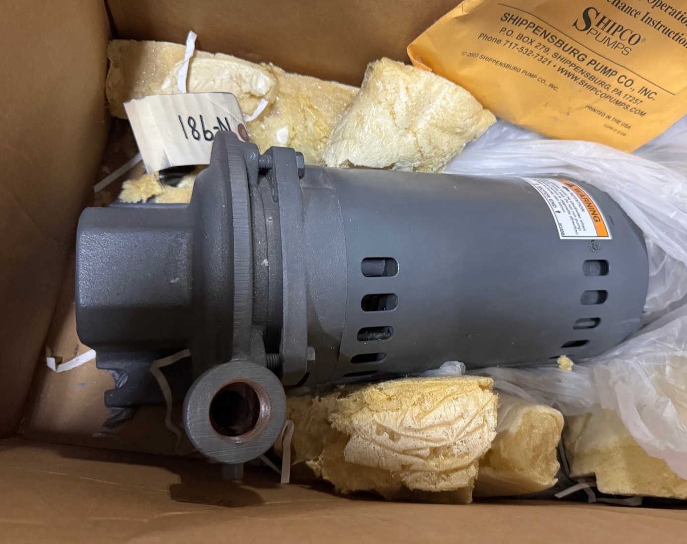 NES Company CENTRIFUGAL CONDENSATE PUMP VA17A B E MODEL 106D SER N831