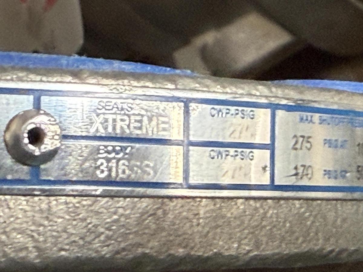 JAMESBURY 2" 150 RF BALL VALVE RP FIG # 2" 7150313600XTZ2 316 BODY