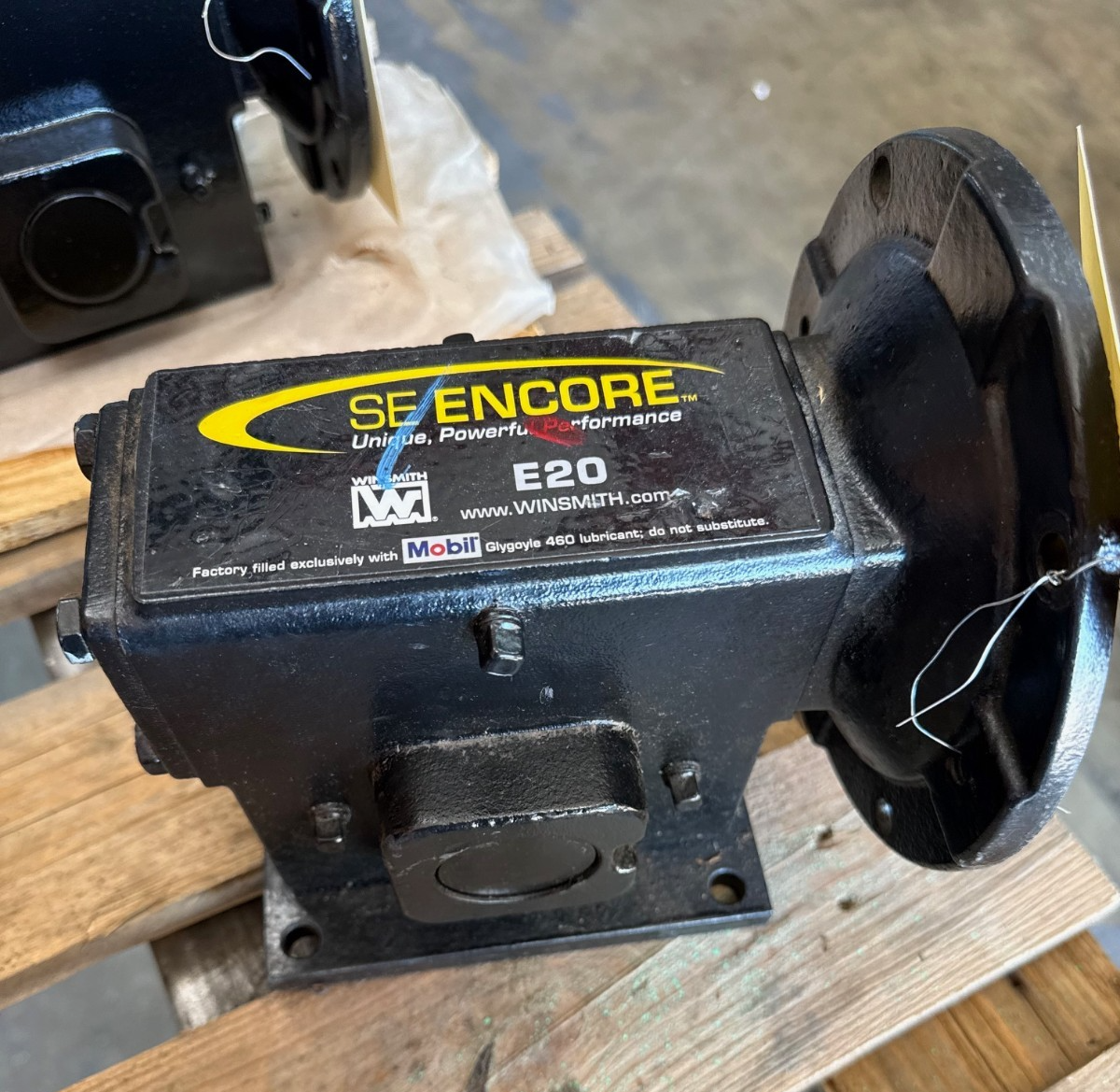 WINSMITH GEAR REDUCER 1XVC MOD E20MDNS31000DN 1750 RPM IN 20 TO 1 RATIO INPUT HP