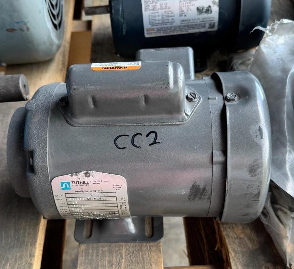 BALDOR TUTHILL MOTOR CC2 1/4 HP MODEL 34C510-690O01 1725 RPM 115/230 V 5/2.5  AM