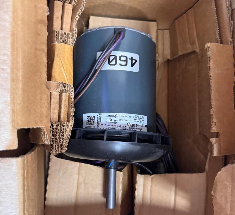 GENTEQ Motor 1 HP MODEL MOT06765 L488GS ZH1 1140/900 RPM 460/380-415 3.5/4.4 AMP