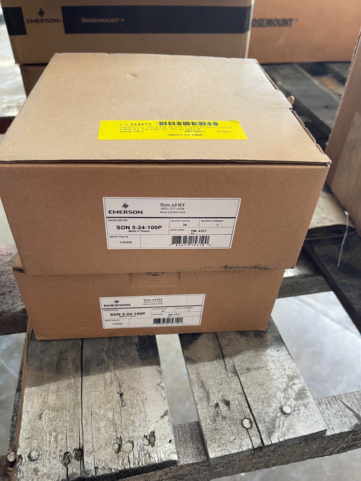 ROSEMOUNT ELECTRICAL SWITCHING POWER SUPPLY MODULE 24VDC 6DNS-24-100P