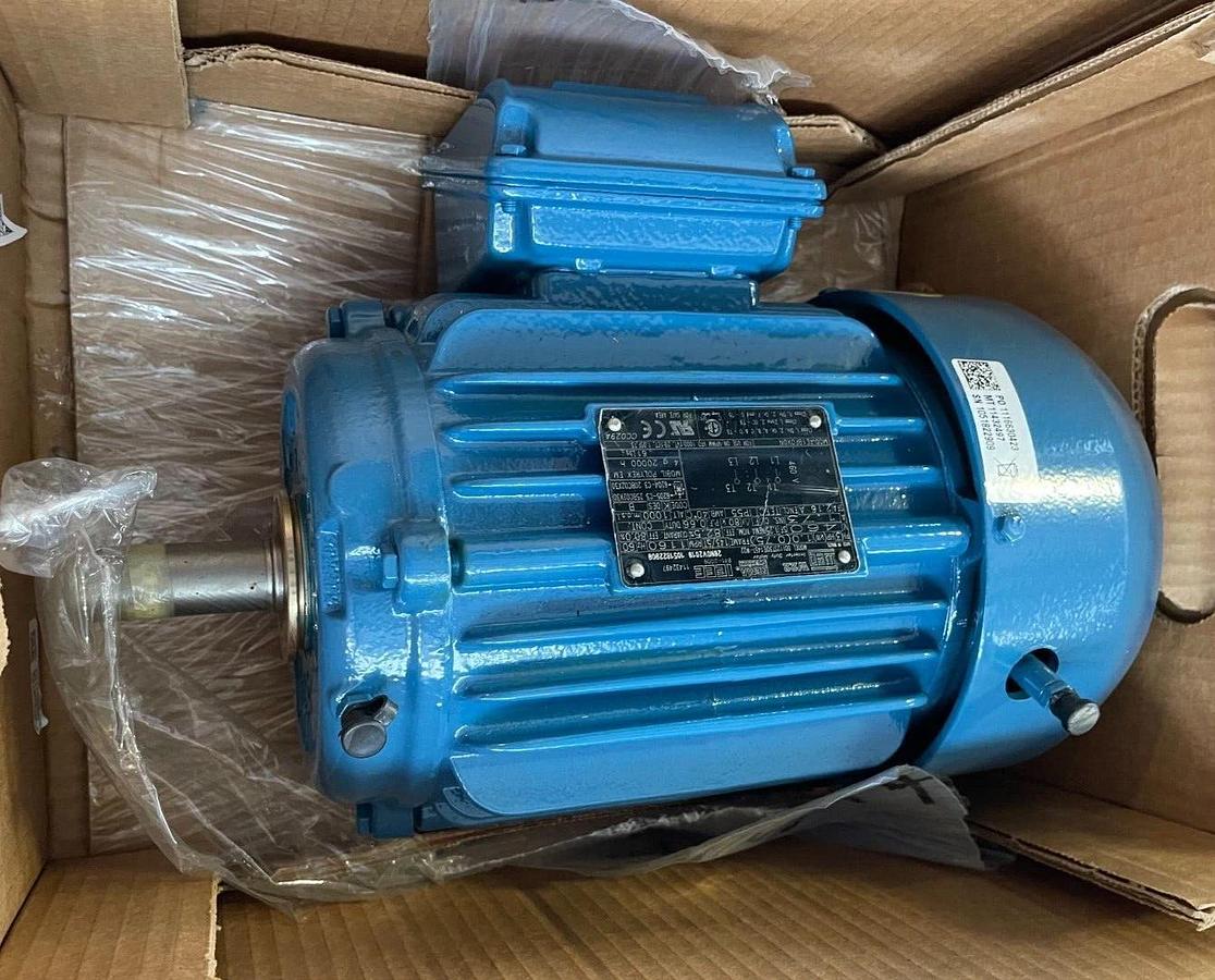WEG 1 HP MOTOR 1160 RPM 460 V FRAME 143/5T 00112ST3QE145T-W22