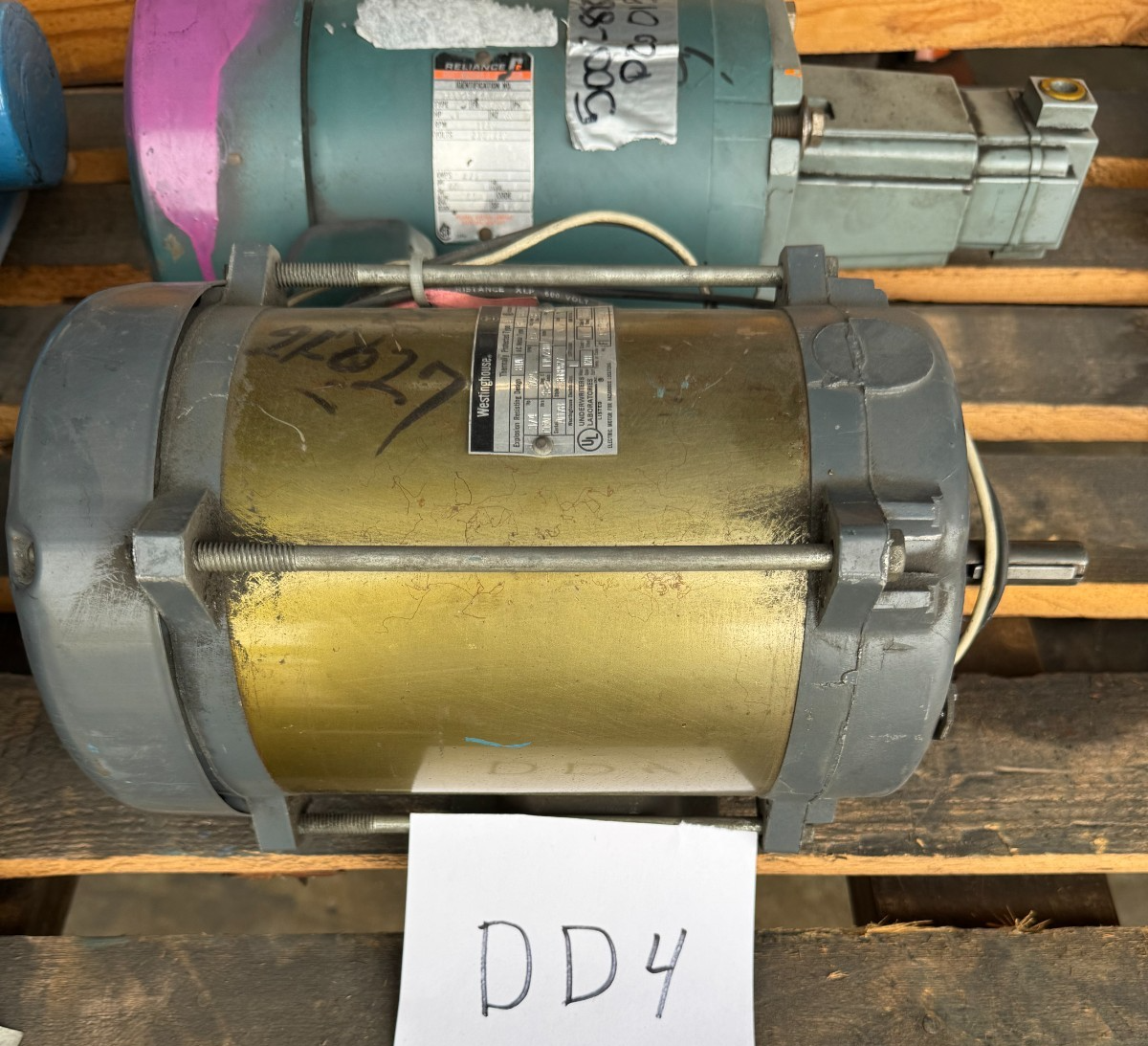 WESTINGHOUSE MOTOR 3/4 HP 1725 RPM DD4 115/230 V 1 PH 11/55 AMP FR G61G