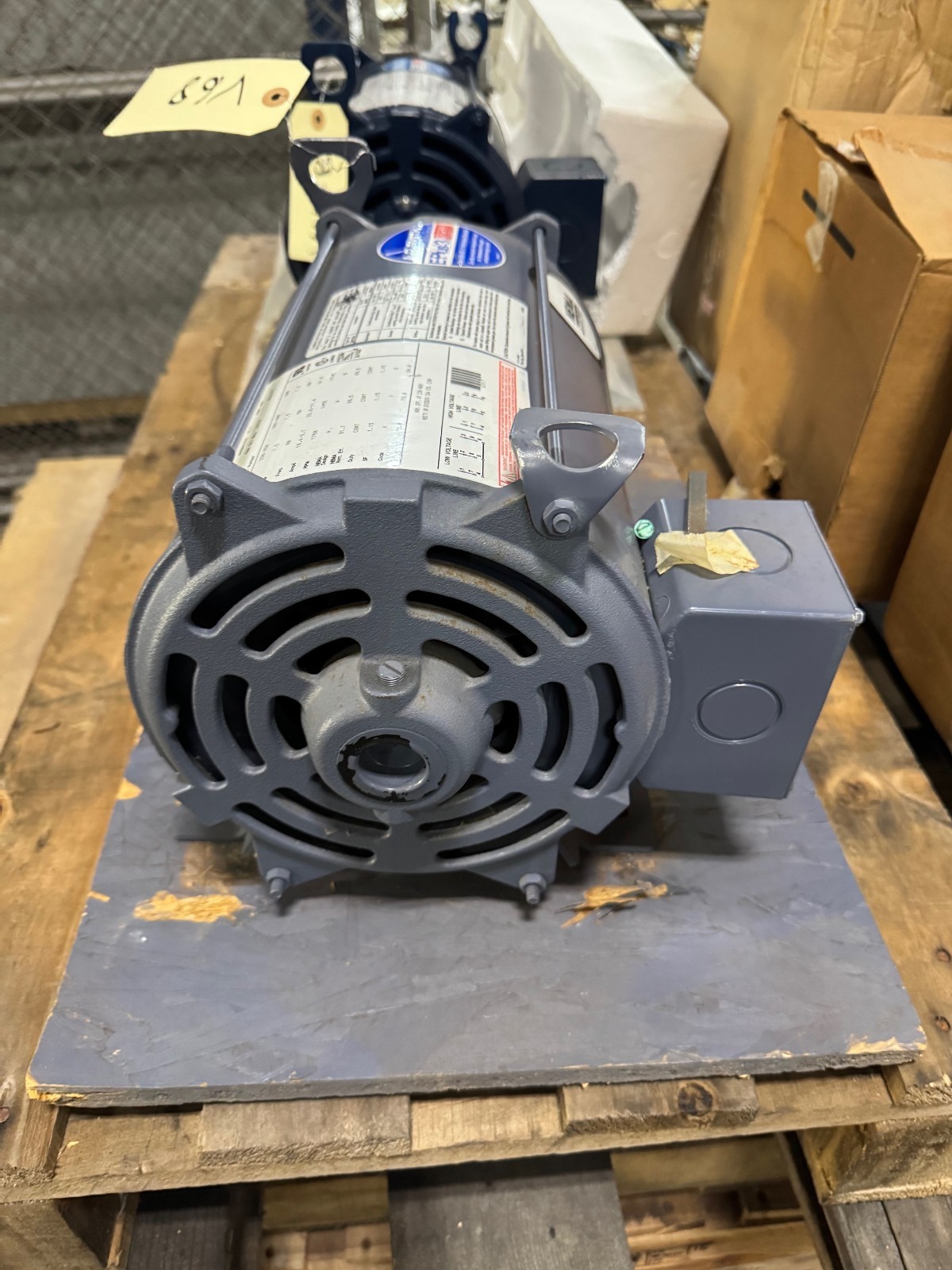 AO SMITH CENTRY E PLUS 3 Motor 7.5 HP MODEL E317 VA10A 1765 RPM 230/460 V