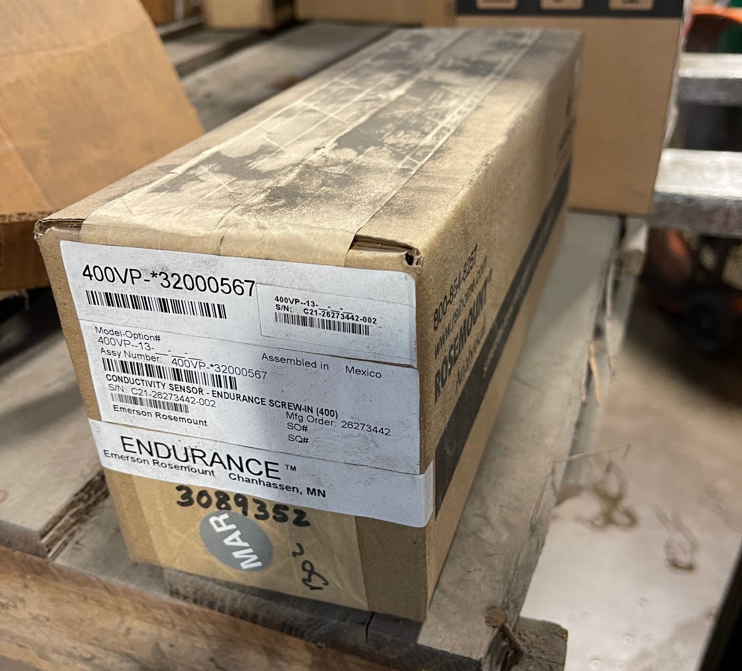 ROSEMOUNT CONDUCTIVITY SENSOR ENDURANCE SCREW-IN 400VP-32000567