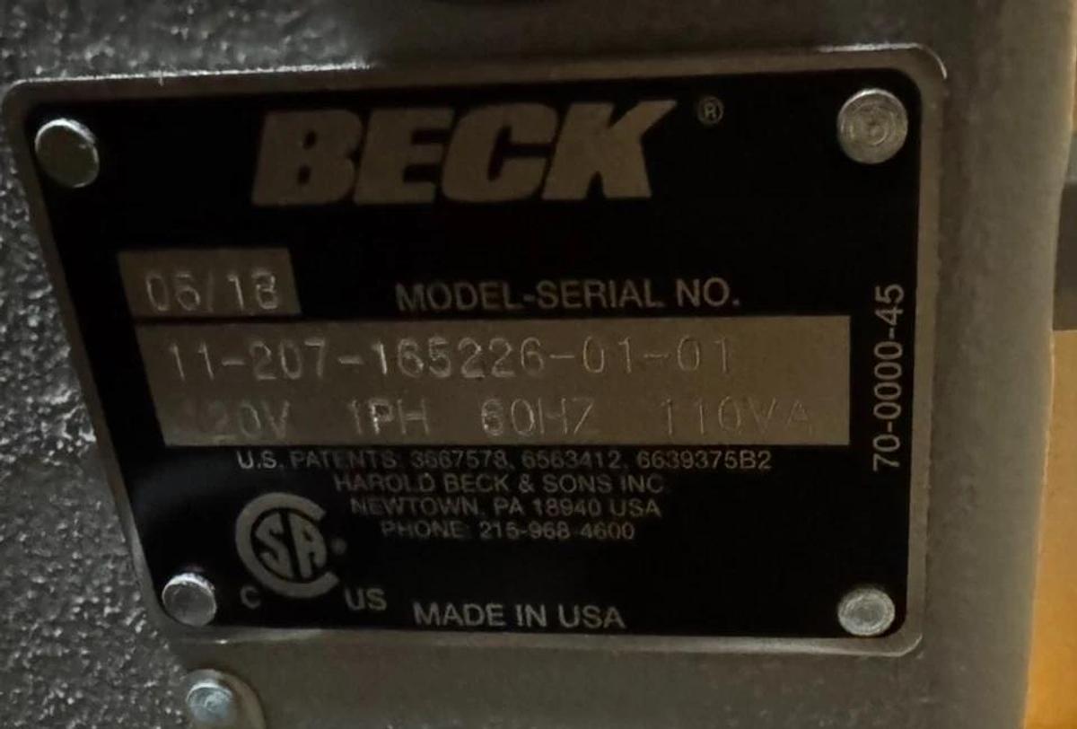 Beck Electric Actuator P1 Model 11-207-165226-01-01 120V 1 PH 110 VA