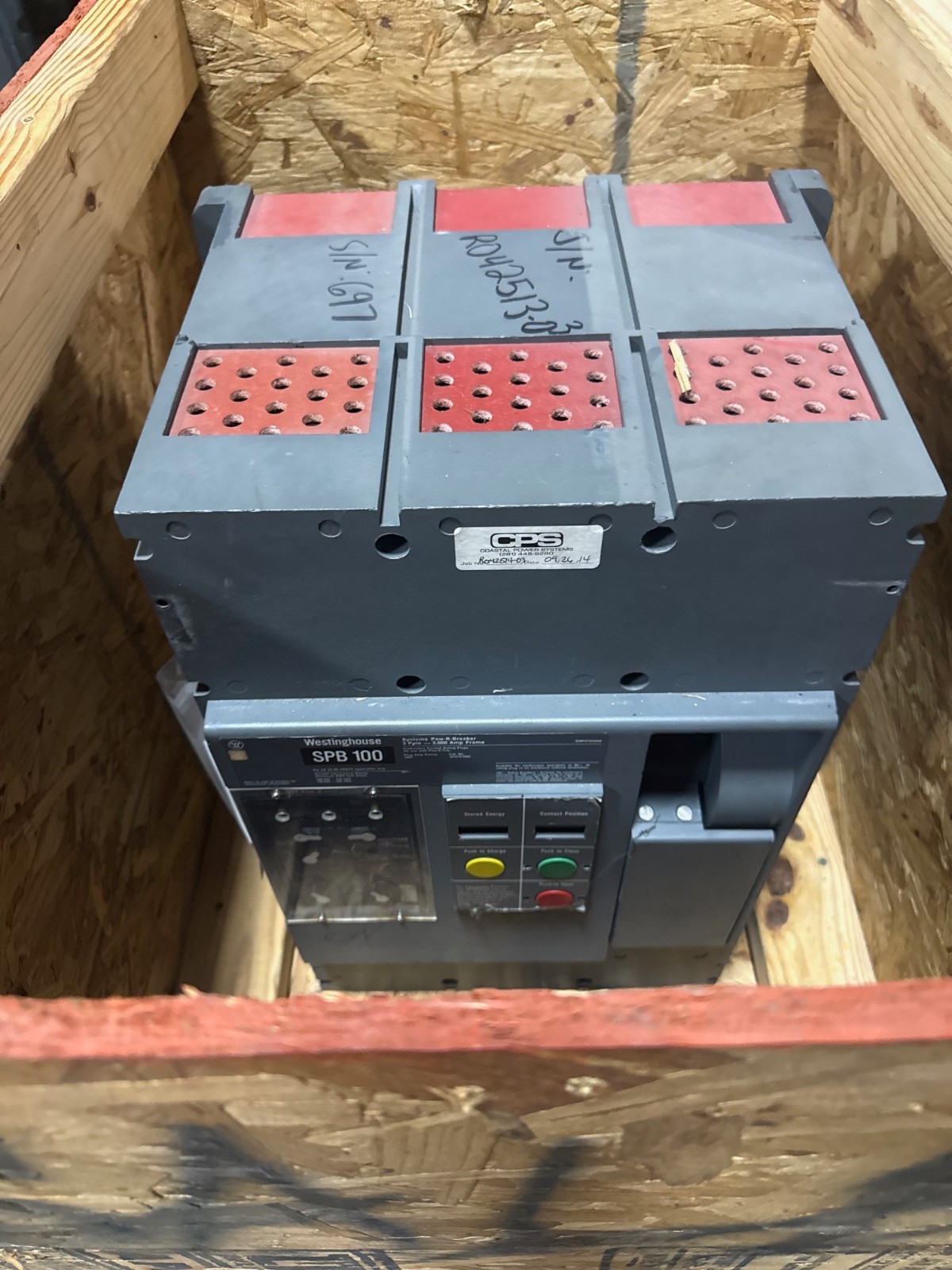 Refurbished BREAKER WESTINGHOUSE MODEL SPB100-30SPB3000 3000 AMP POW-R-BREAKER 3000 AMP